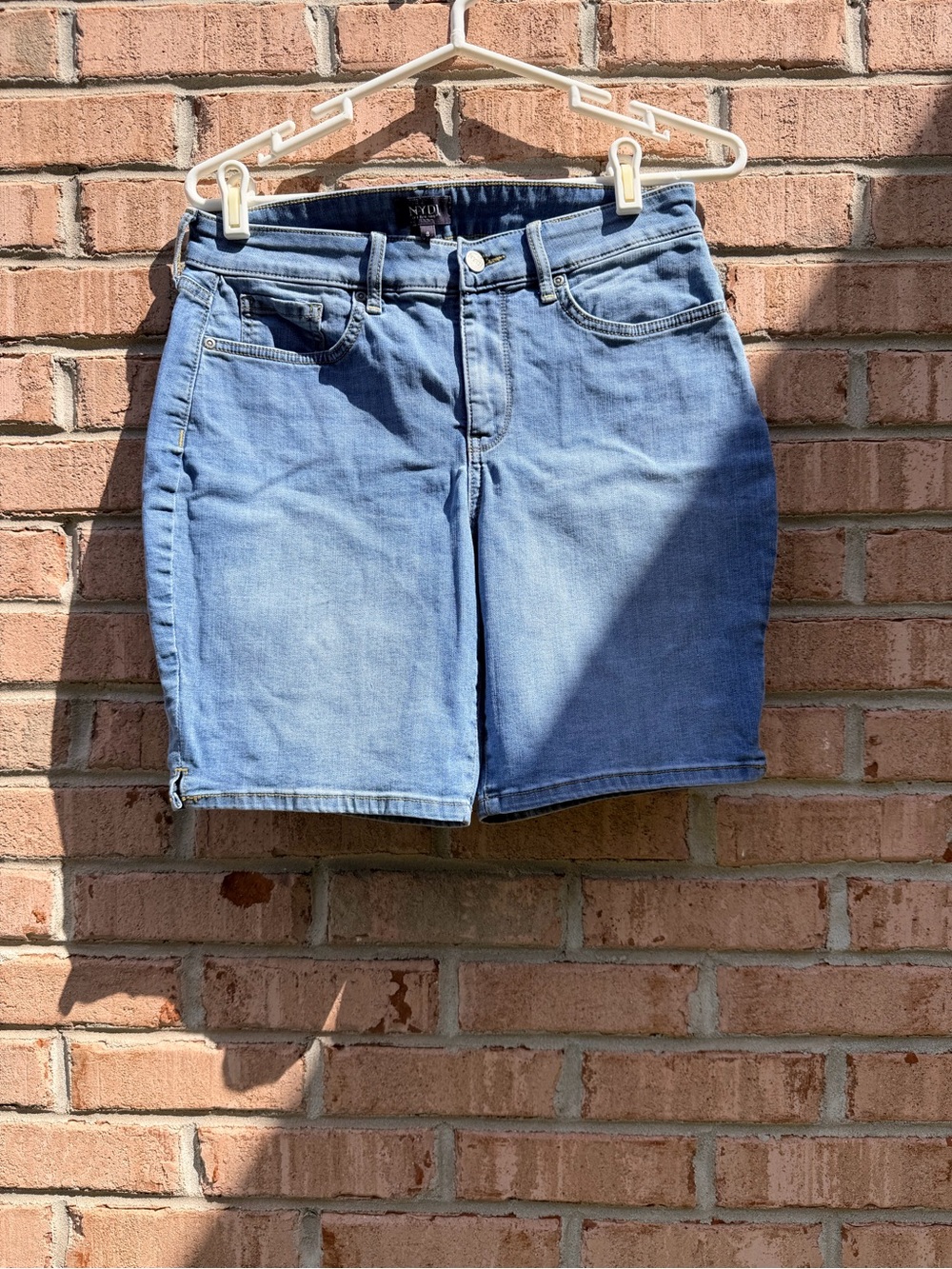NYDJ Medium Blue Denim Bermuda Shorts